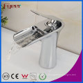 Fyeer Chrome Single Handle Waterfall Baño Original Lavabo Fregadero Grifo Mezclador de agua Grifo